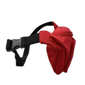 Balenciaga Explorer Belt Pack Waist Pouch Clutch Red Black